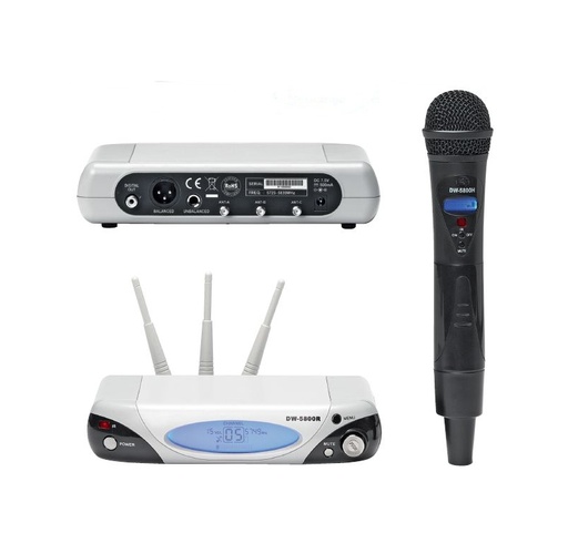 [JDM-DW-5800] Ensemble micro ss fil digital 5,8Ghz av. micro émetteur main