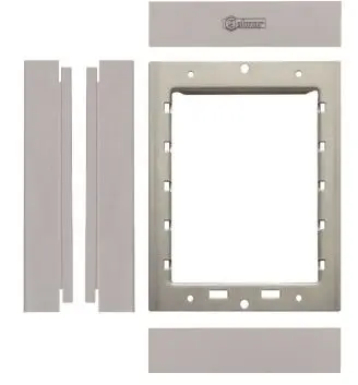 [EVI-GS6001/AL] Cadre de fixation SUPRA zamak 1 module vertical avec vis