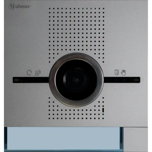 [EVI-GS1110/AL] Module SUPRA aluminium pour groupe vidéo, 1 bouton, 1 hauteur (111 mm)