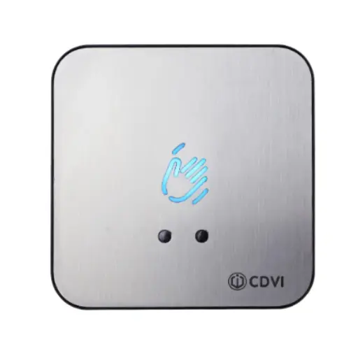[CDV-RTE-WIR] Bouton poussoir de sortie mains libres à infrarouge avec boîtier en acier inoxydable - Lumineux avec temporisation